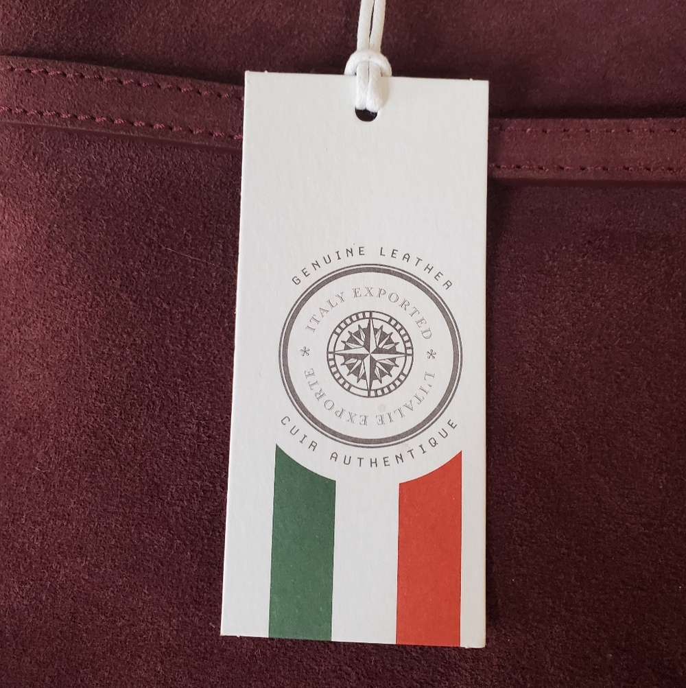 Viola Castellani Ciao! Suede Leather Bag NWT - Picture 9 of 13